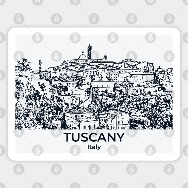 Tuscany - Italy Magnet by Lakeric